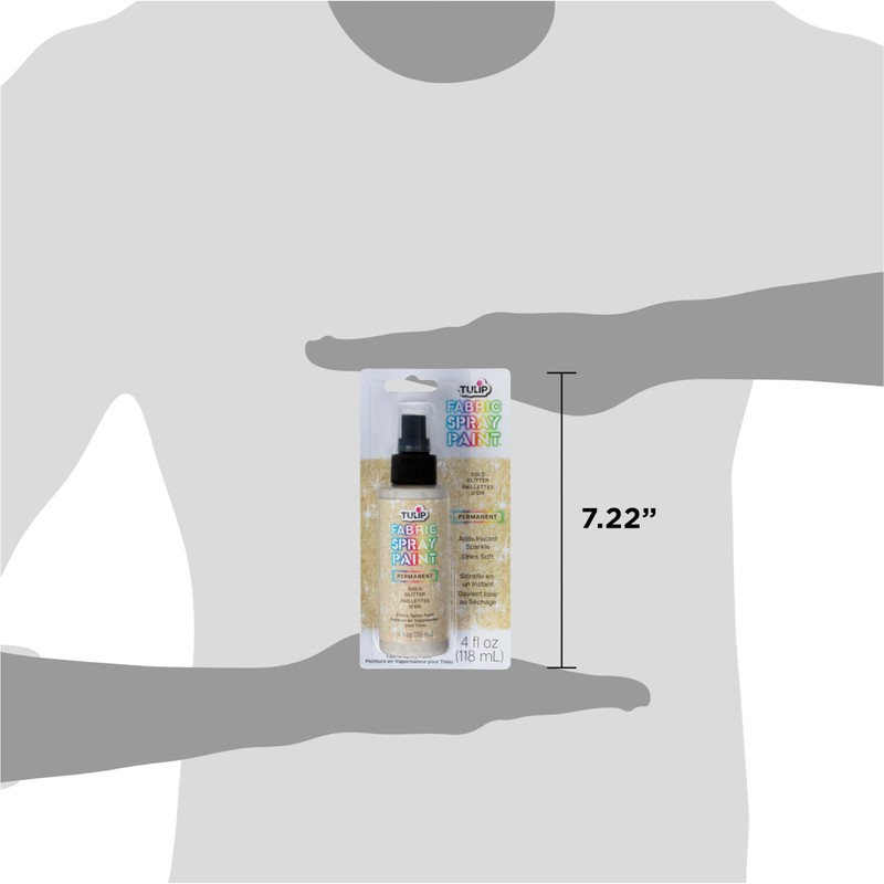Tulip Glitter Spray Paint- Glistening Gold 4 Fl Oz (Pack