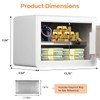 GoldenKey White Fingerprint Safe for Home, 1.2 Cu Ft Biometric