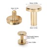 50 Set Binding Rivet Round Flat Head Brass Slot Screw