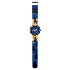 Flick Flak NINJAMAZING Story Time FPSP062 Boys Watch Blue, blue