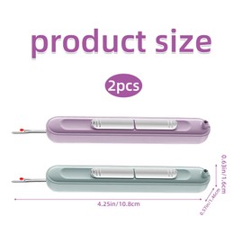 CYMYGS Pack of 2 Needle Threader Seam Ripper, Tools for Threading, for Needles, Sewing Accessories, Thread Threading Aid, Needle Threader, Pin Threader, Seam Ripper for Hand Sewing Sewing Embroidery