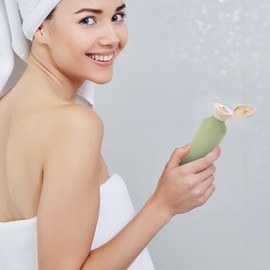 FRCOLOR 3Pcs Squeeze Bottles with Flip Cap, 250ml Reusable and Refillable Plastic Travel Bottles for Creams, Lotion, Shampoo, Conditioner