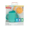 Nuby 3-Stage Training Cup Set - Silicone Tumbler with Spout