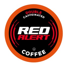 Red Alert Coffee Extra Strong Coffee Pods (Recyclable) Compatible With 2.0 Keurig K Cup Brewers, Caffeine, 40 Count (Pack of 1)
