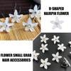 WHYCNJL Pack of 20 Women's Hair Clips Flowers U-Shaped Bridal