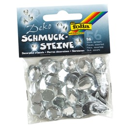 Folia 1250 Jewellery Precious Stones Midi Crystal Pack of 56 Assorted Colours