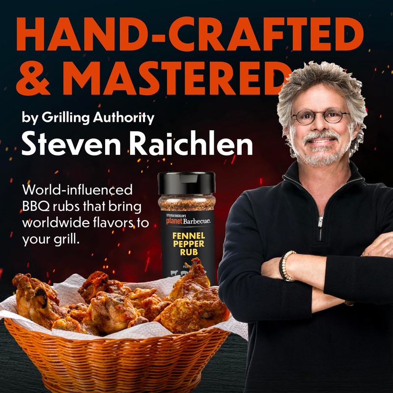 Steven Raichlen's Planet Barbecue Gourmet BBQ Rubs & Spices Gift