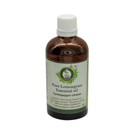 R V Essential Pure Lemongrass Essential Oil 30ml (1.01oz)- Cymbopogon Citratus (100% Pure and Natural Steam Distilled)