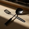 Kitchen Utensils Set Silicone Cooking, 40 Pcs Black Stainless Steel