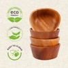 VieWood Small Wooden Bowl Set, Wood Bowls for Condiments, Dip