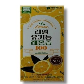 Nature Dream Real Organic Lemon Juice 100 20g x 14 packets / 네이처드림 리얼 유기농 레몬즙 100 20g x 14포