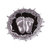 Precious Feet, Silver Plated, Crown/Thorns Jewelry, Lapel Pin