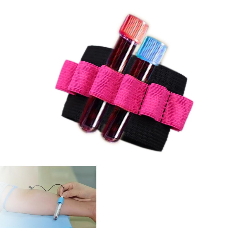 Generic 3 Pack Phlebotomy Tube Holder Wristband Blood Draw Tube
