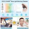 OCCI CHIARI Bifocals Reading Glasses for Men,Transition Square Eye Protection