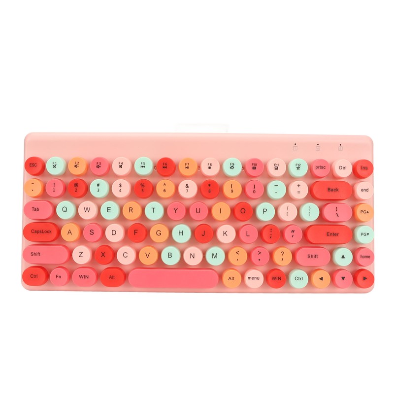 Wireless Keyboard Mouse Combo 2.4GHz Wireless Mouse 86 Keys Colorful