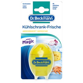 Dr. Beckmann Kühlschrank Frische | Kühlschrank-Deo | neutralisiert Gerüche effektiv | mit natürlichem Limonen-Extrakt und Bio-Alkohol | 40 g