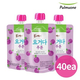 Pulmuone 풀무원 풀스케어 요거다 푸룬 100ml X40개 유산균 식이섬유 어린이 음료 Pulmuone Full Care Yogoda Prune 100ml X 40 Pack Probiotic Dietary Fiber Children's Beverage