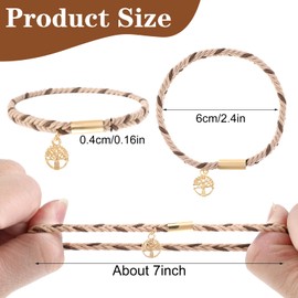 Hair Tie Bracelet, 10 PCS of 5 Styles Elastic Braided Boho Hair Ties for Women, Cute Soft Hair Bands Bracelets No Damage Ponytail Holders Hair Accessories for Girls with Thick and Thin Hair