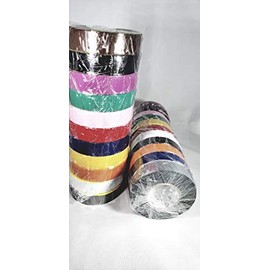 Professional Electrical Tape Electrical Tape UL/CSA Listed CORE. Utility Vinyl Rubber Adhesive Electrical Tape: 3/4IN. X 66FT. - Flame Retardant 11 Rolls Multicolor