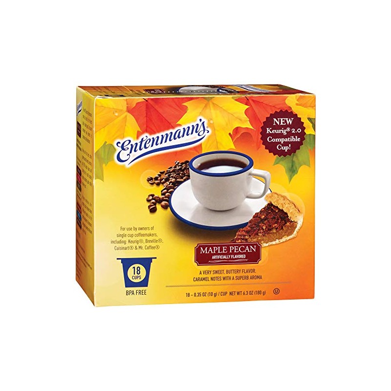 Entenmann's Maple Pecan Single Serve Coffee, 18 count box