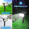Solar Spot Lights Outdoor, [57 LED/6 Pack] Solar Lights Outdoor