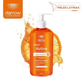 Darrow Actine Gel Limpiador Facial Dermatológico con Vitamina C y acido salicilico, para Piel Grasa y con Tendencia Acneica, Elimina el Brillo del Ros