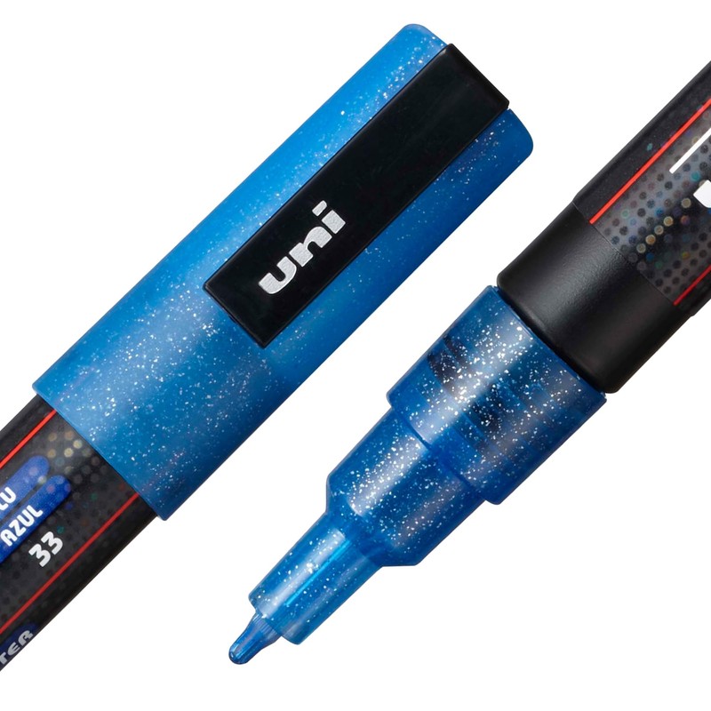 POSCA uni-ball 186513 POSCA Marker with Fine Bullet Tip, Set