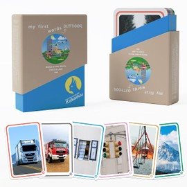 Kakaduu - The Educational Game from 1 Year: My First Words - City & Country. - 50 Picture Cards for Early Language Development with Photos of Outdoor Motifs.