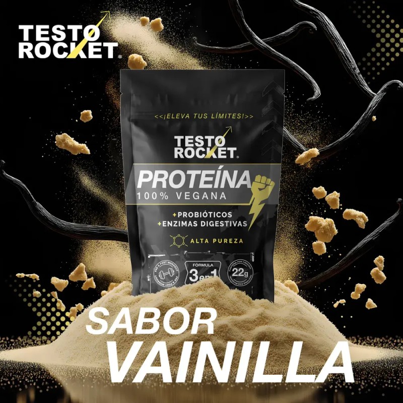 Proteina Testo Rocket Performance Vainilla Triple Acción | Rendimiento, Máxima