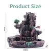 Zen Waterfall Backflow Incense Burner, Handcrafted Mini Burner, Ceramic Resin