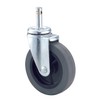 Nexel CA4S4 Swivel Caster Kit, Rubber, 4", Black