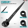 MAXPOWER 2PCS Spud Ratchet Scaffold Wrench Set, 7/8 Inch x