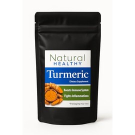 Turmeric with Black Pepper – 60 Vegan Capsules – 600mg Curcumin + 5mg BioPerine per Capsule.