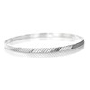 jewellerybox Sterling Silver Diamond Cut Slave Bangle