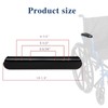 Full-Length Cushioned Armrest Black 10-1/4 "Long Wheelchair and Transport Chair