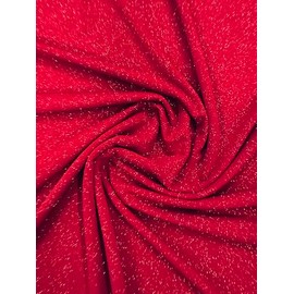 Sedona Designz Glitter ITY Fabric - 95% Polyester 5% Spandex | Sparkling Metallic Fabric for Crafting, Sewing, and DIY Projects | 58”/60” Width