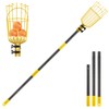 INFLATION Fruit Picker Tool,Apple Picker Pole with Basket,8 FT Adjustable