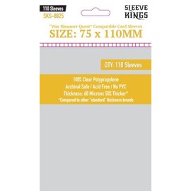 Premium Card Sleeves - War Hammer Quest (75mm x 110mm) 110 Sleeves per Pack