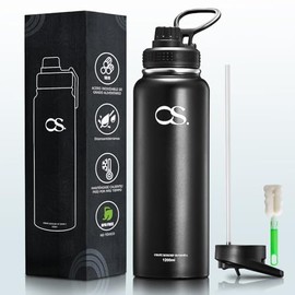 Dragon Galaxy - Botella de agua para niños con pajita, aislamiento de acero inoxidable de 12 onzas, sin BPA, a prueba de fugas, botella de agua para n