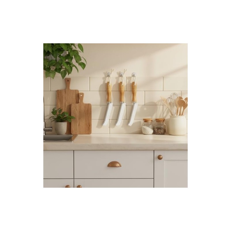 3-piece grout brush set with wooden handle, crevice cleaner with