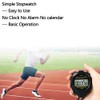 MOSTRUST Digital Waterproof Stopwatch, No Bells, No Clock, Simple Basic