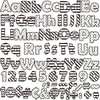 260 Pcs Black and White Bulletin Board Letters for Classroom