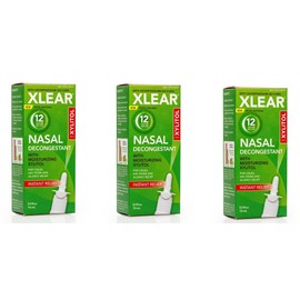 Xlear Nasal Decongestant 12HR Spray 0.5oz (3 Pack)