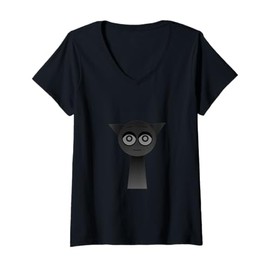 Womens Scary Gray from Sprunki! V-Neck T-Shirt