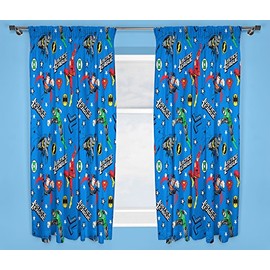 JUSTICE LEAGUE 'Inception' 72 Inch Drop Curtain Set, Multi-Colour