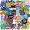50PCS Motivational Quotes Sticker, Inspirational Words Stickers for Teens Adults
