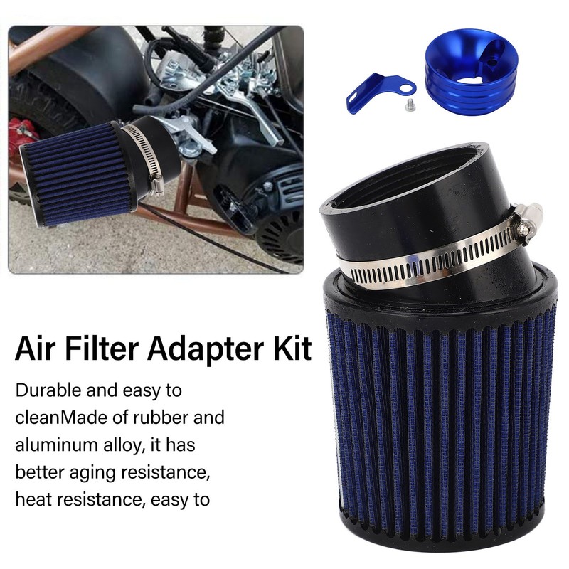 62mm Carburetor Carb Air Filter Adapter Kit For 6.5 HP
