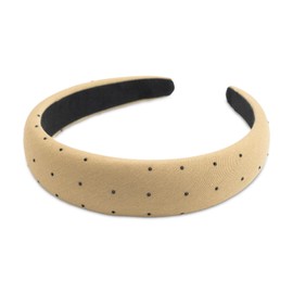 SXQLYH Headband, Padded Fabric Headband, Beautiful Headband Padded with Rhinestones, Women's Hair Accessories, Wide Padded Headband for Women, Girls, Birthday Gift (Green, A)