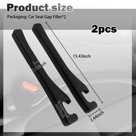 YGDMD 2PCS Car Seat Gap Filler,Tender Car Seat Side Gap Filler for Filling Gaps & Keeping Keys/Small Items from Falling Out,Resilient Vehicle Accessories Cars Gaps Fillers for Vehicle