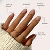 Glamnetic Press On Nails - Goal Digger | Glossy, Semi-Transparent,